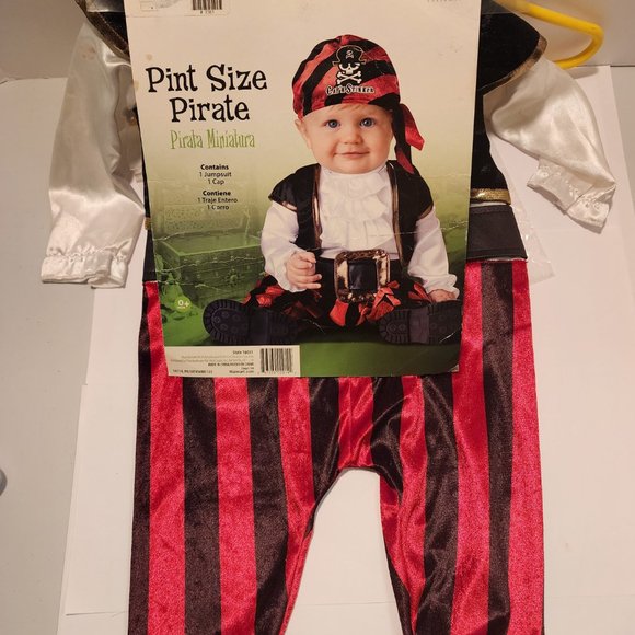 Pint Size Pirate Outfit/Onesie for Infant 6-12 months - Picture 5 of 8